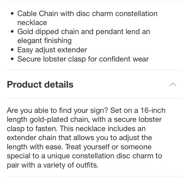 Beloved Inspired 14K Gold Dipped Constellation 
Disc w/ Stones Pendant Necklace - Picture 14 of 15